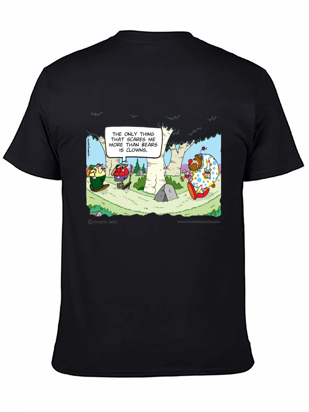 Clowns vs Bears T-Shirt: Cartoon Humor Tee