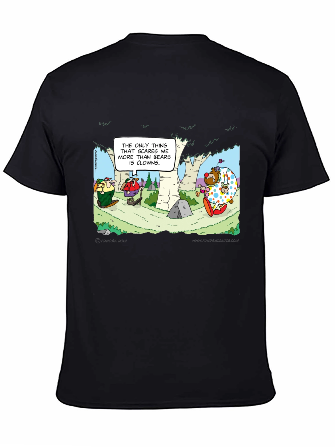 Clowns vs Bears T-Shirt: Cartoon Humor Tee