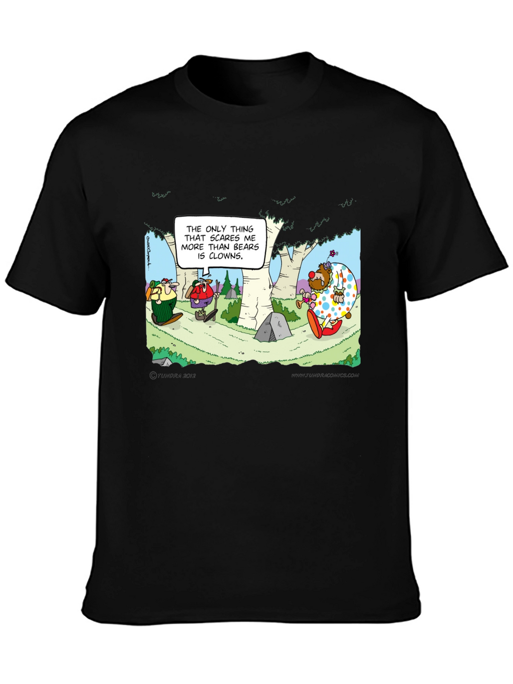 Clowns vs Bears T-Shirt: Cartoon Humor Tee