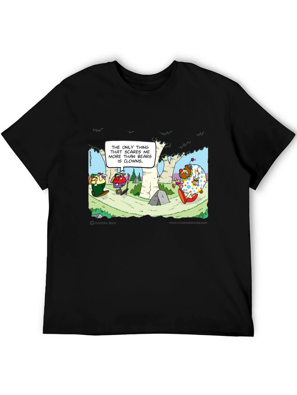 Clowns vs Bears T-Shirt: Cartoon Humor Tee