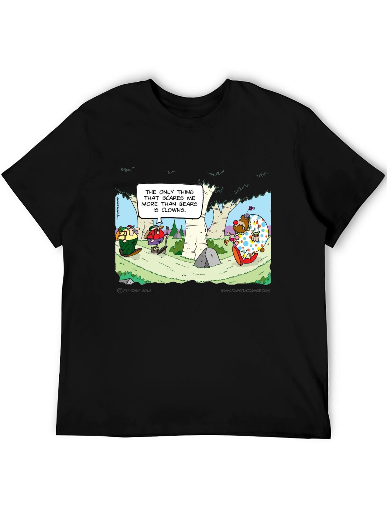 Clowns vs Bears T-Shirt: Cartoon Humor Tee