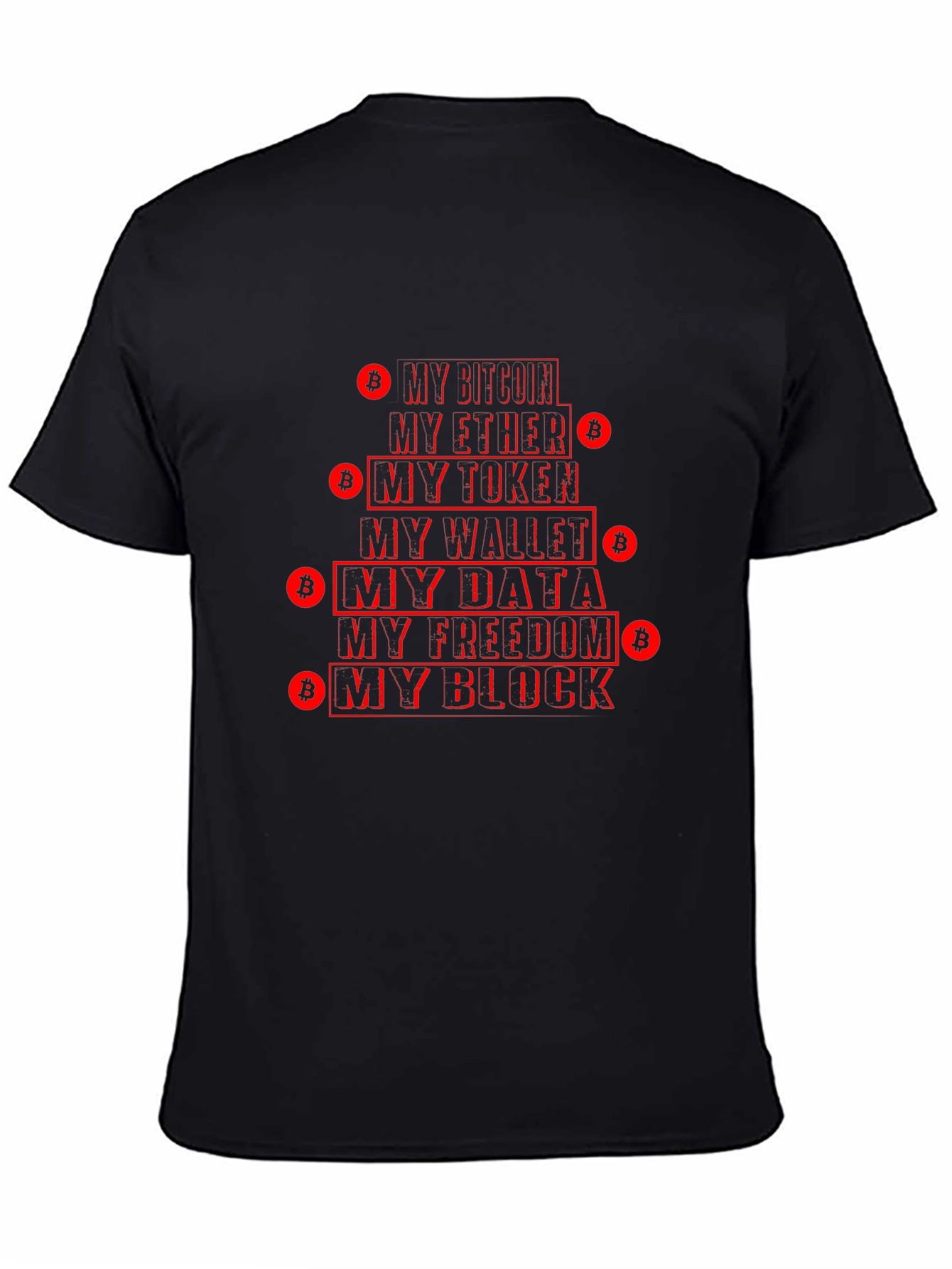 Crypto Enthusiast T-Shirt - Bitcoin Ether Data
