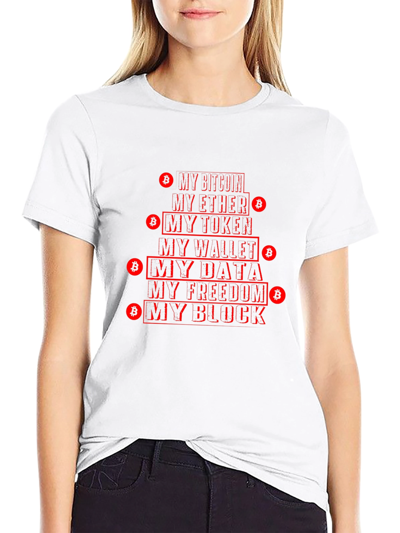 Crypto Enthusiast T-Shirt - Bitcoin Ether Data