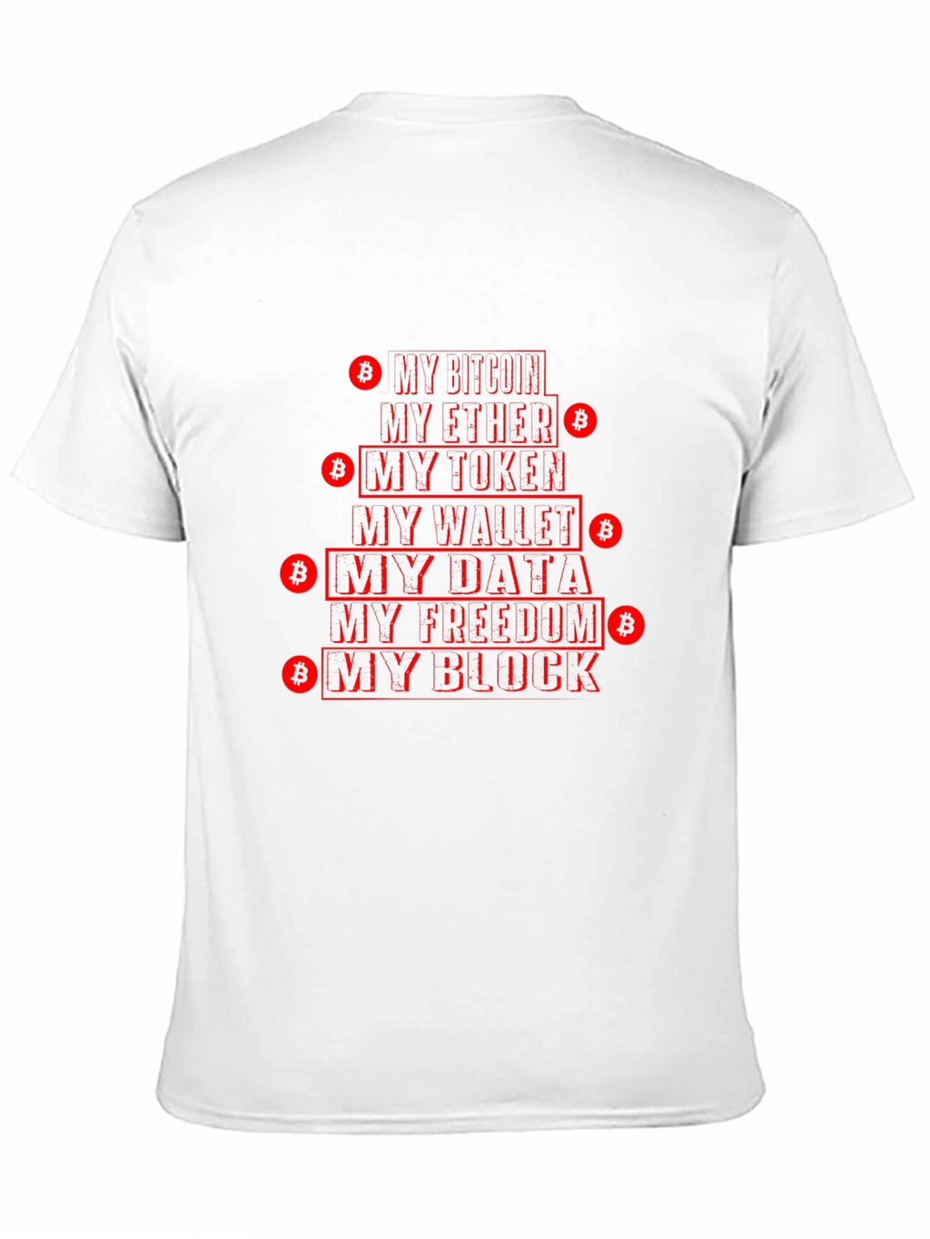 Crypto Enthusiast T-Shirt - Bitcoin Ether Data