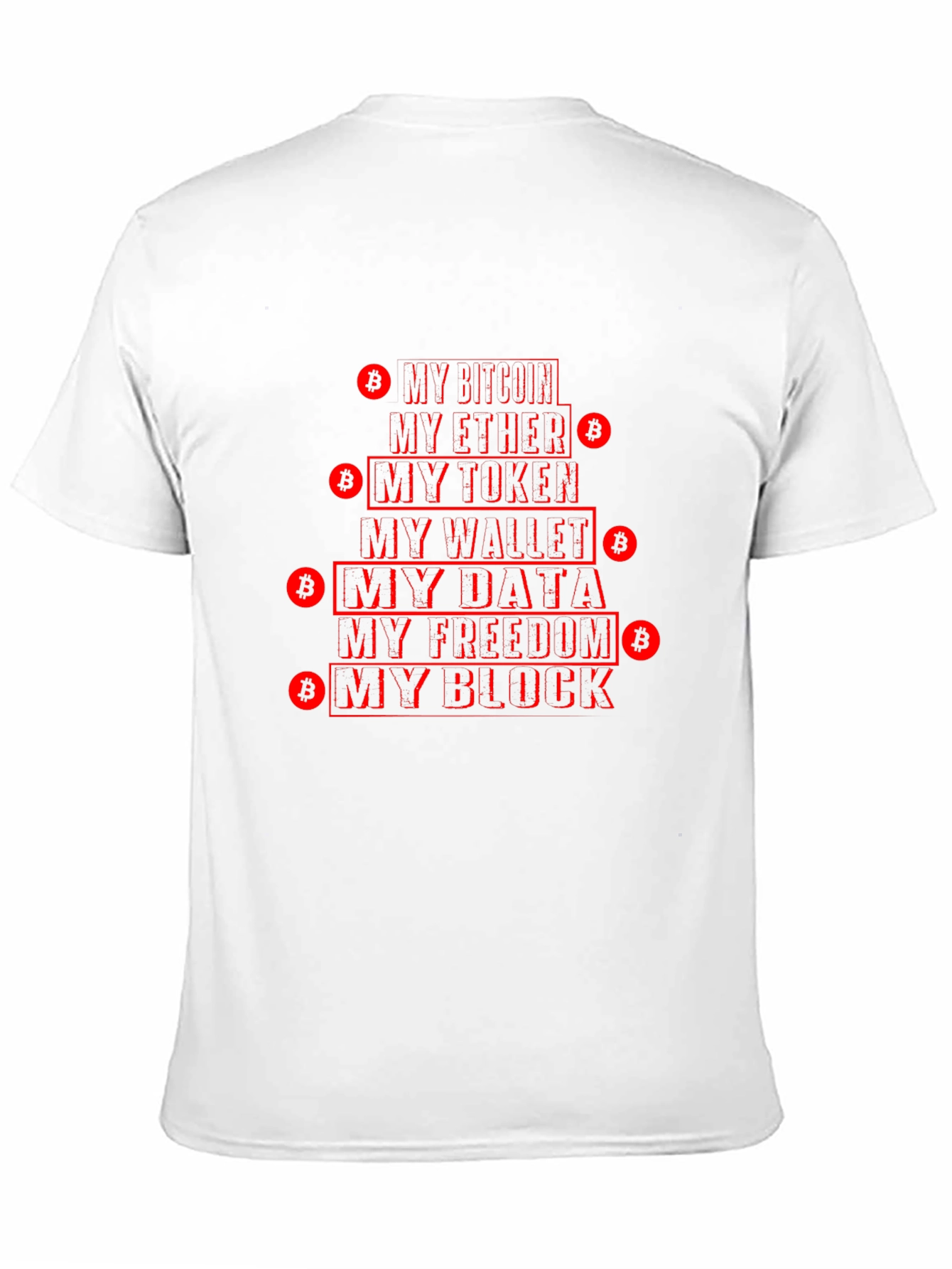 Crypto Enthusiast T-Shirt - Bitcoin Ether Data