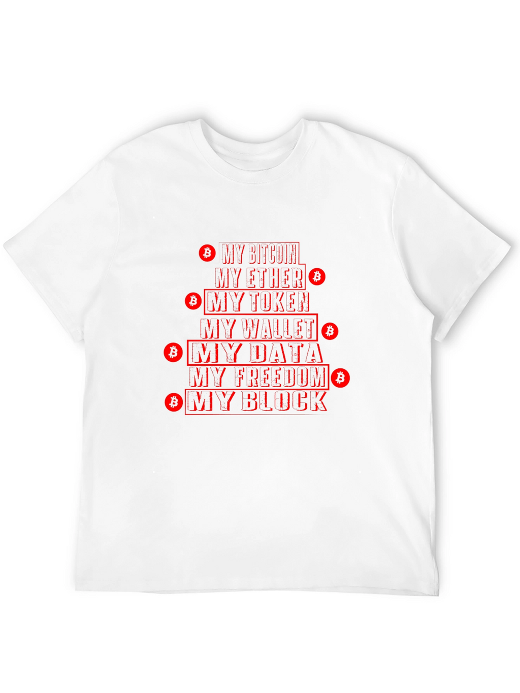 Crypto Enthusiast T-Shirt - Bitcoin Ether Data
