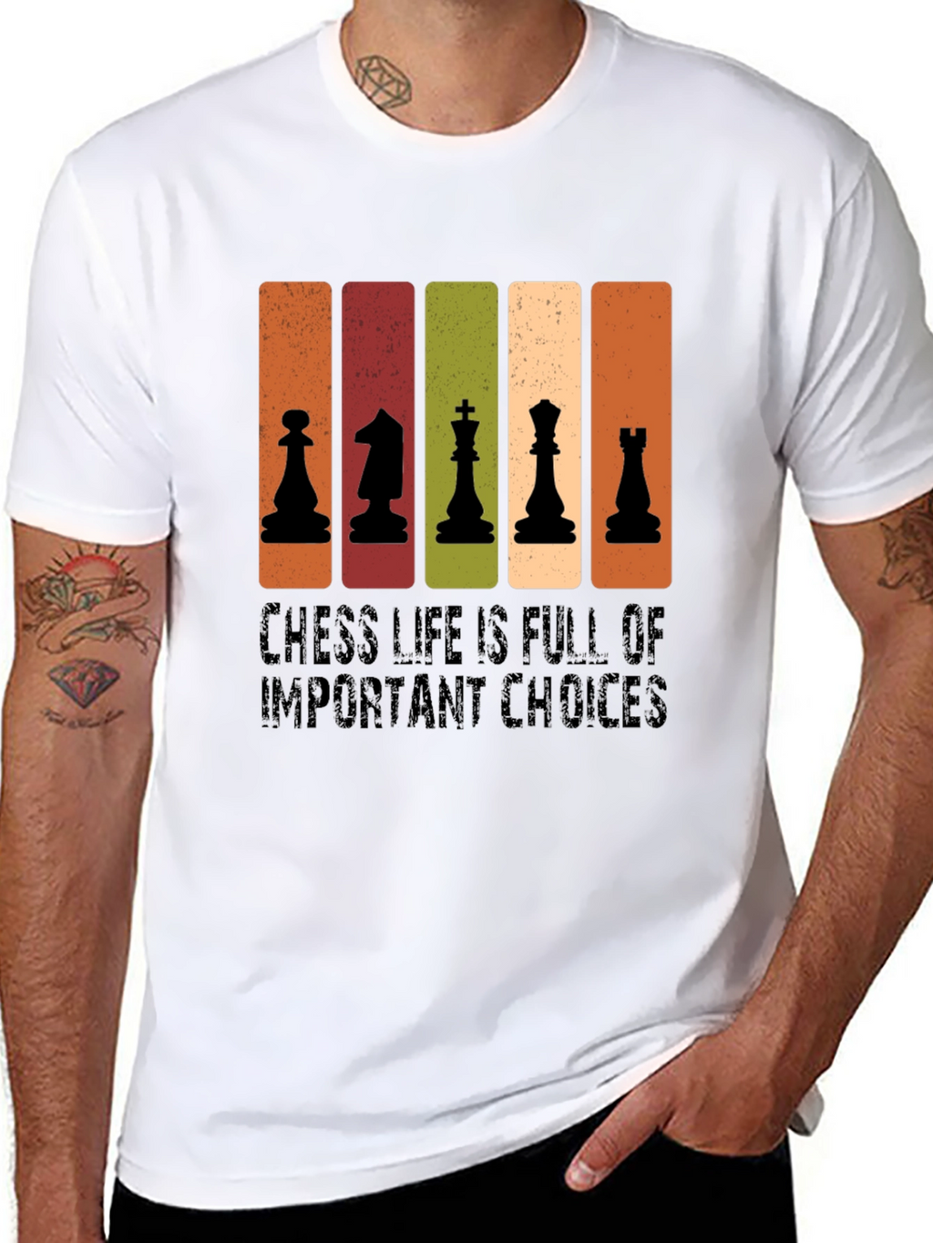 Chess Life Choices Black T-Shirt