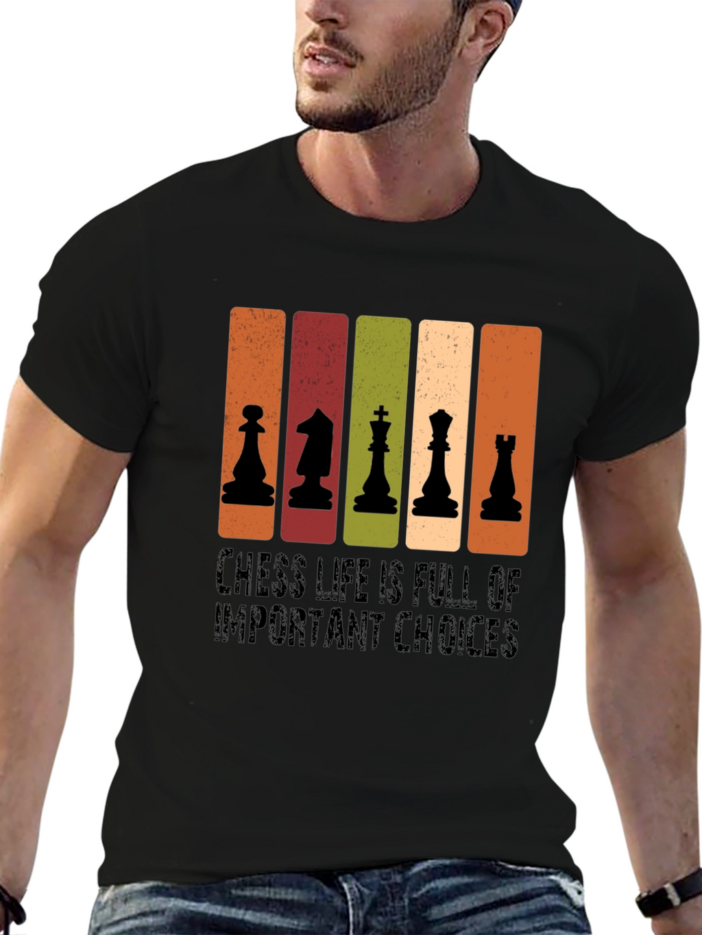Chess Life Choices Black T-Shirt