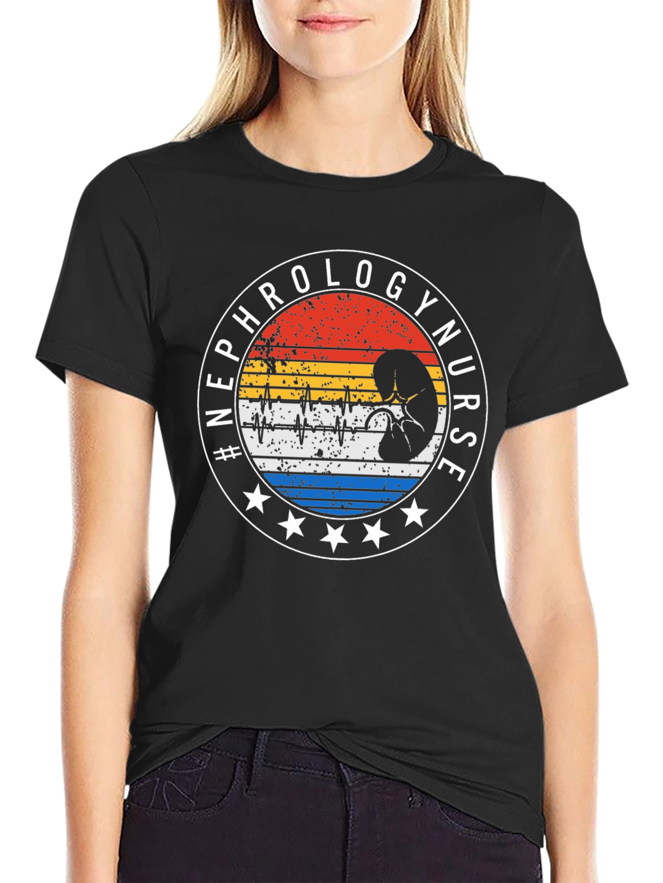 Nephrology Nurse T-Shirt - Kidney Design