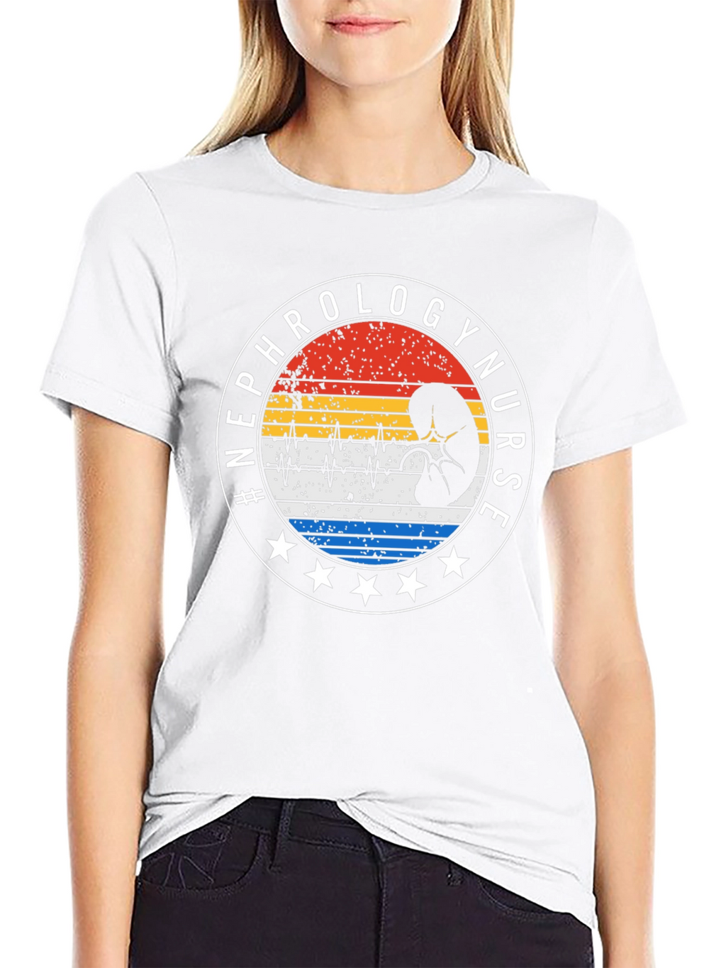 Nephrology Nurse T-Shirt - Kidney Design