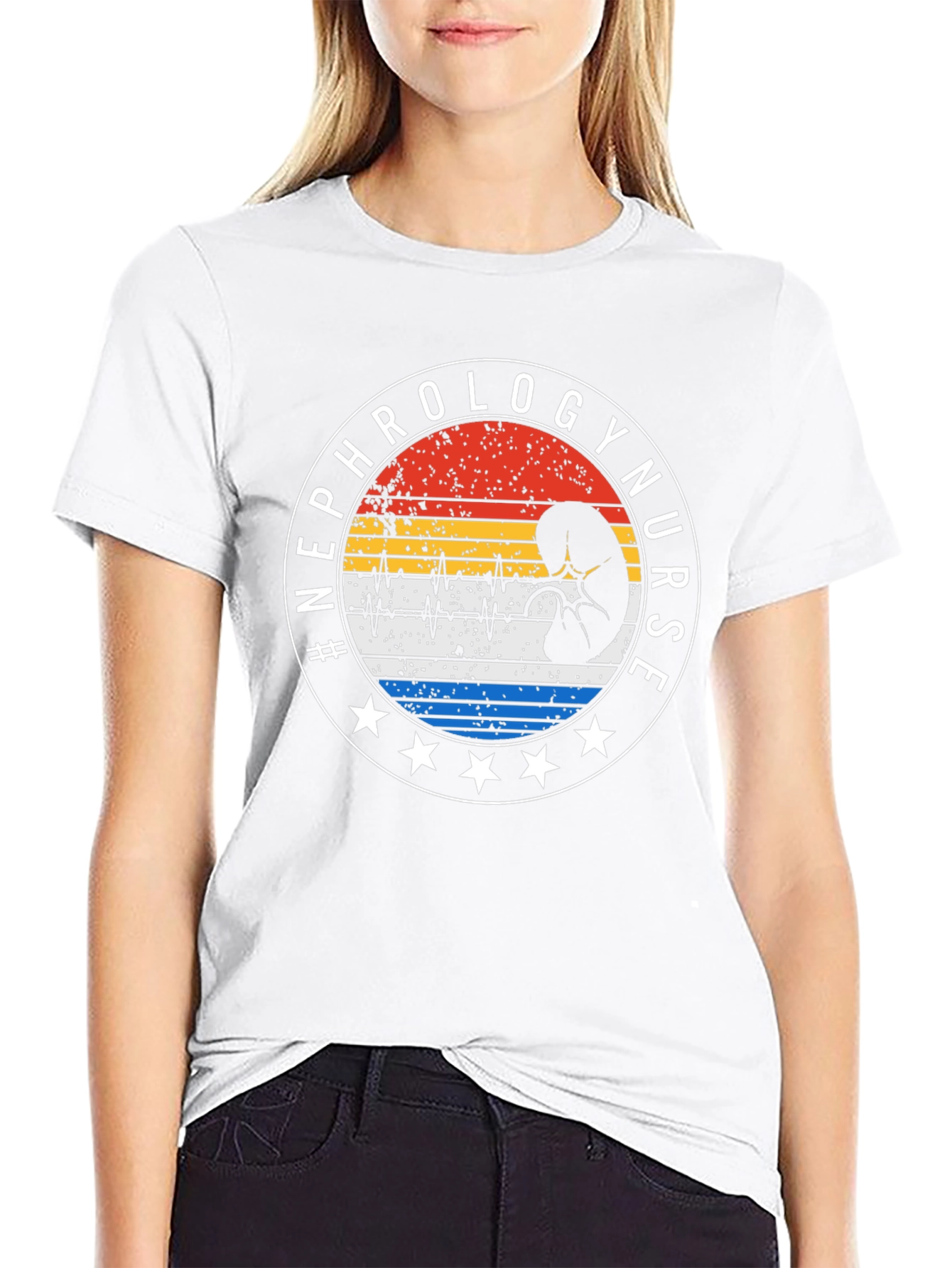Nephrology Nurse T-Shirt - Kidney Design