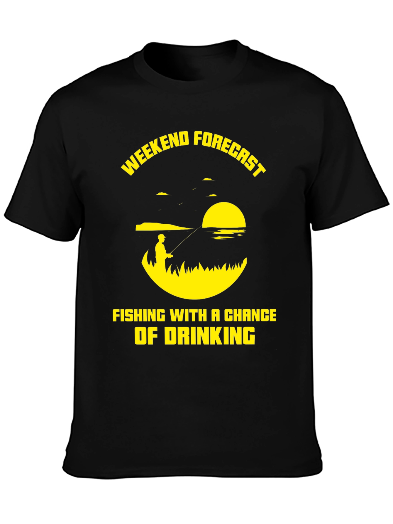 Fishing & Drinking Weekend Forecast T-Shirt
