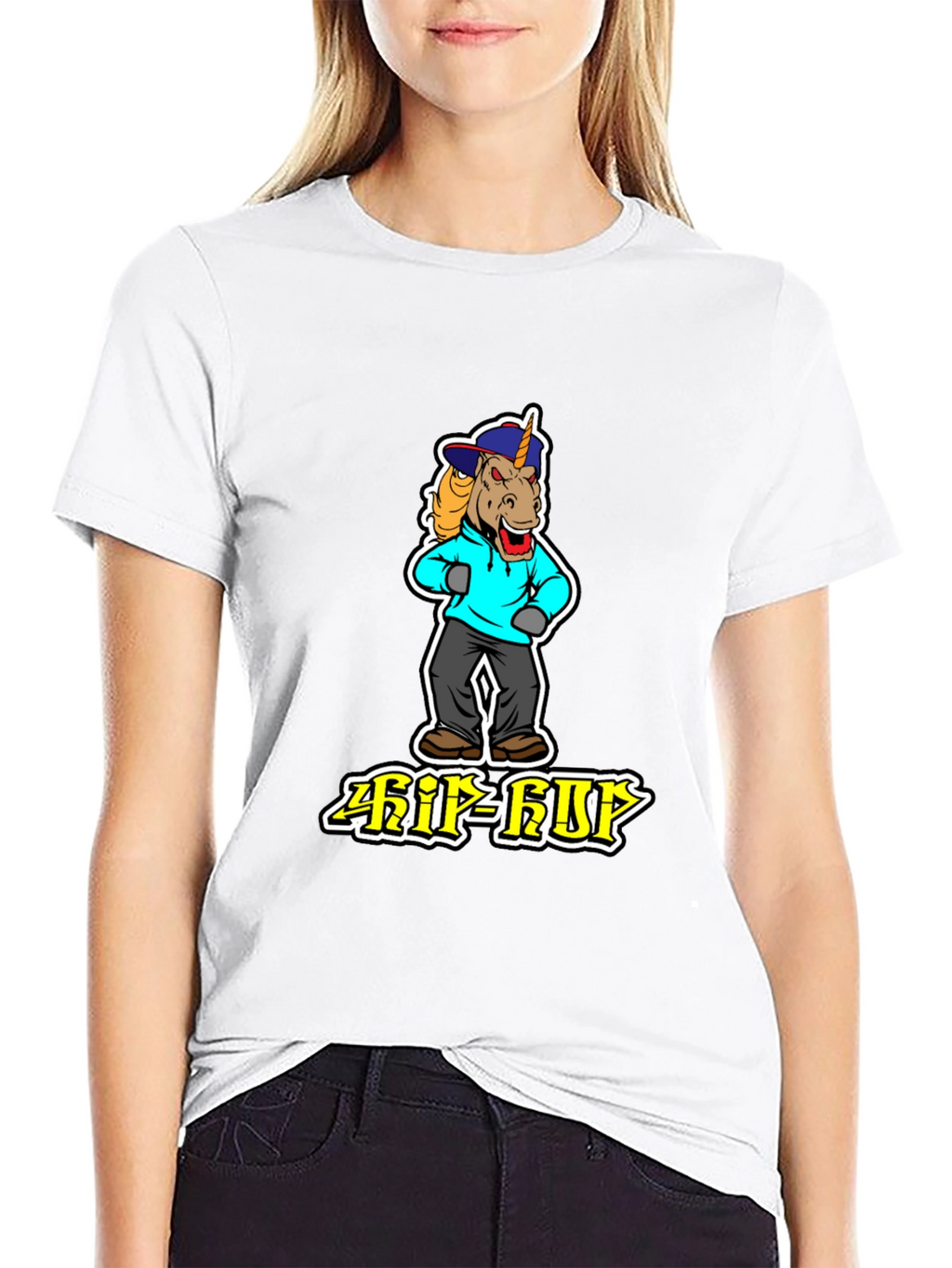 Hip Hop Unicorn Graphic Tee