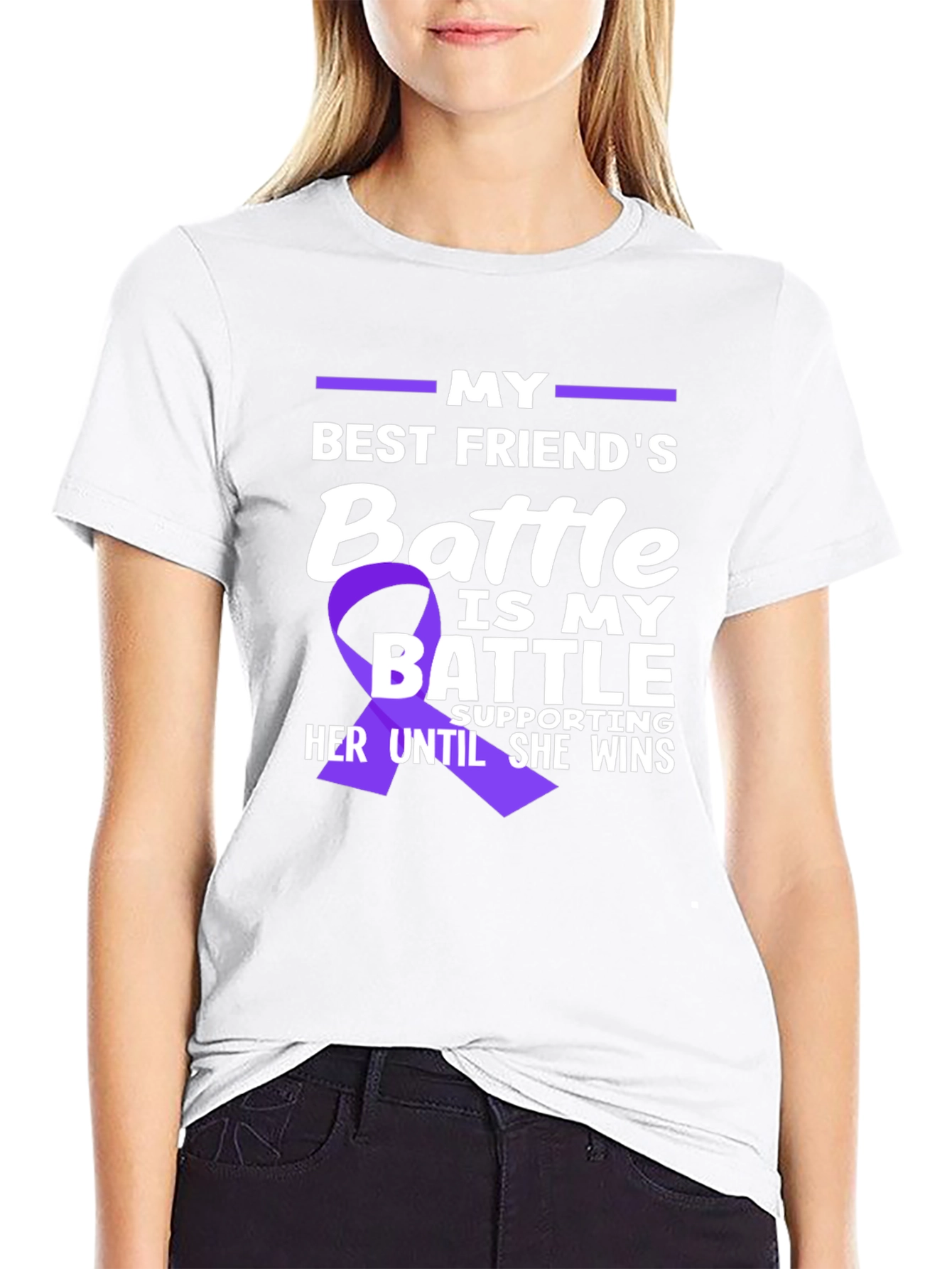 Best Friends Battle T-Shirt - Support Awareness Tee