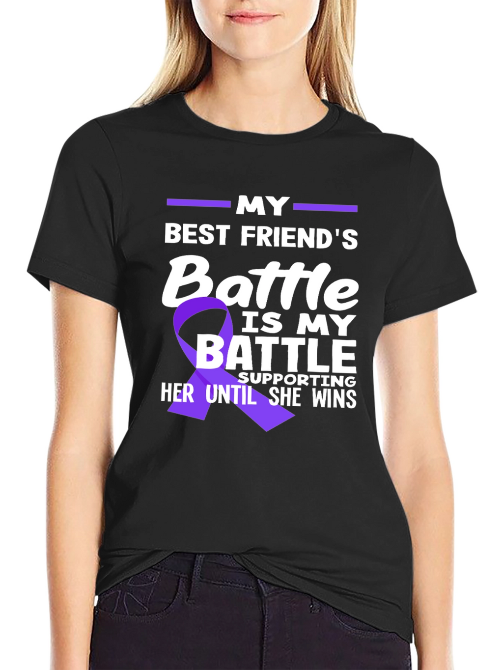 Best Friends Battle T-Shirt - Support Awareness Tee