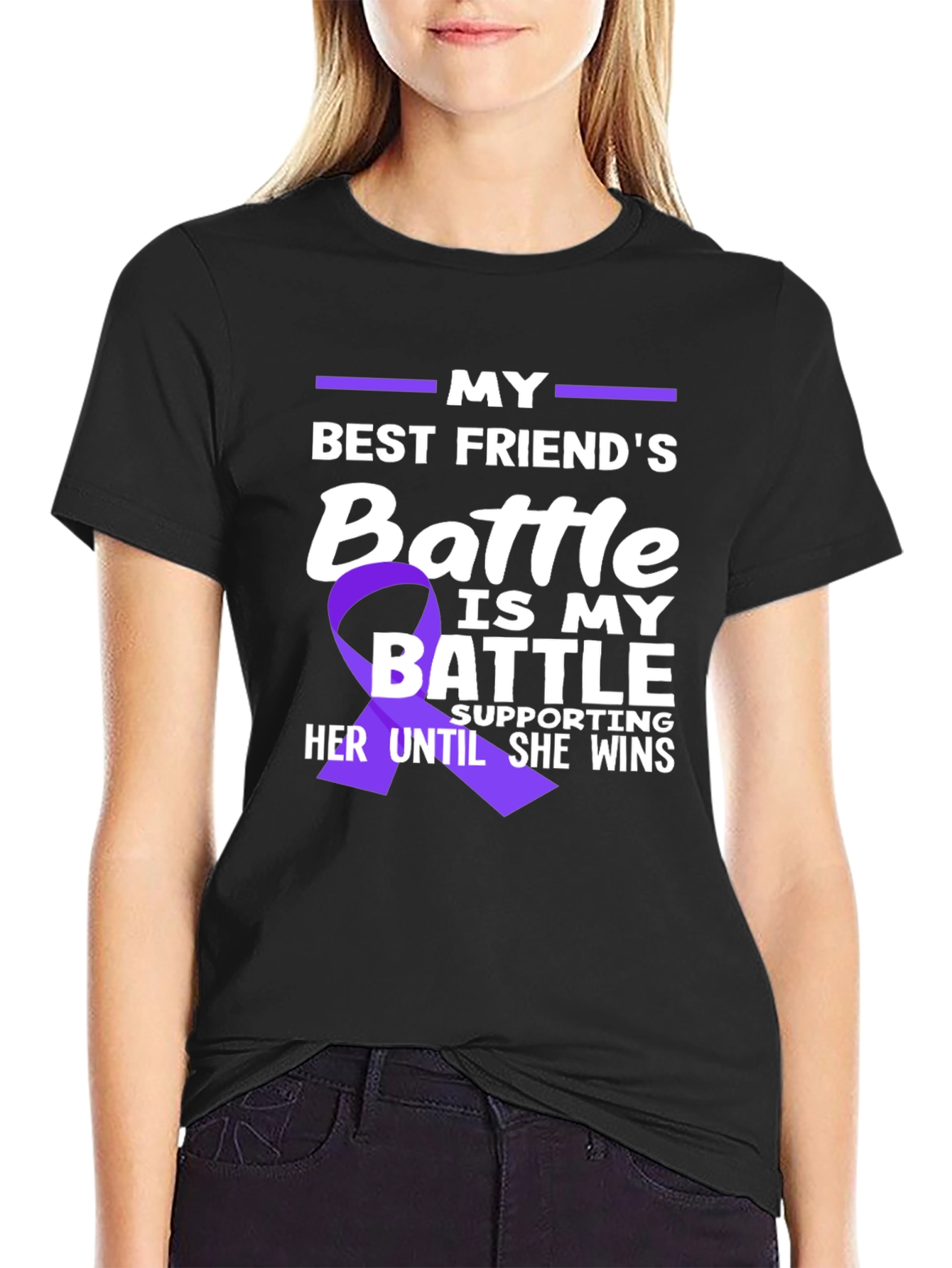 Best Friends Battle T-Shirt - Support Awareness Tee