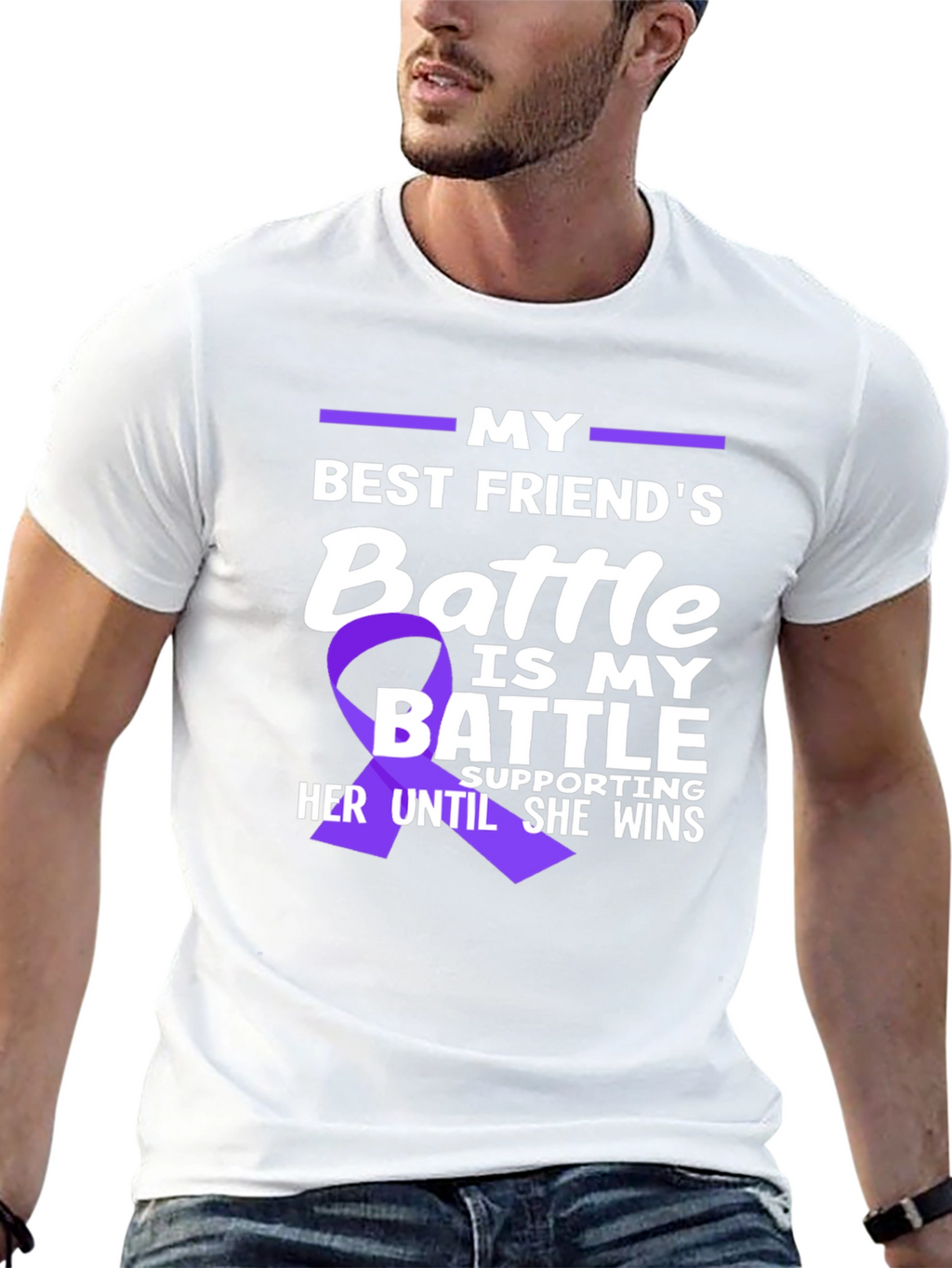 Best Friends Battle T-Shirt - Support Awareness Tee