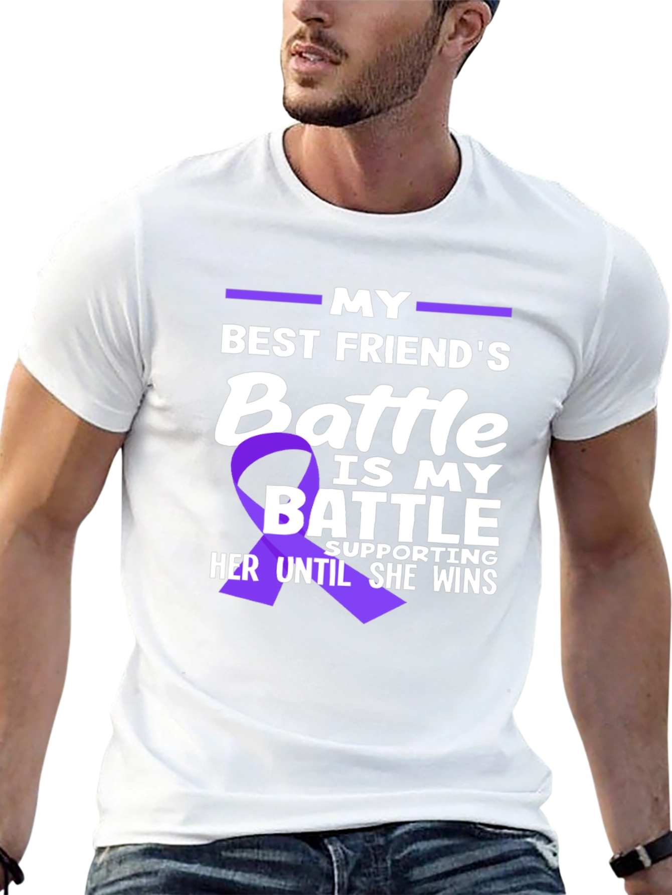 Best Friends Battle T-Shirt - Support Awareness Tee