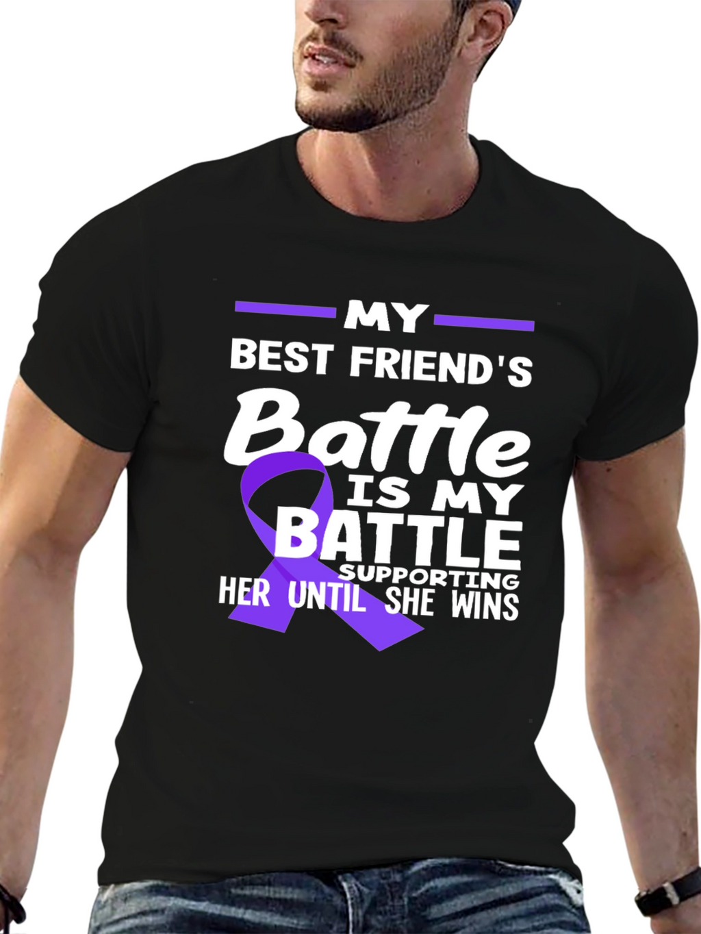 Best Friends Battle T-Shirt - Support Awareness Tee