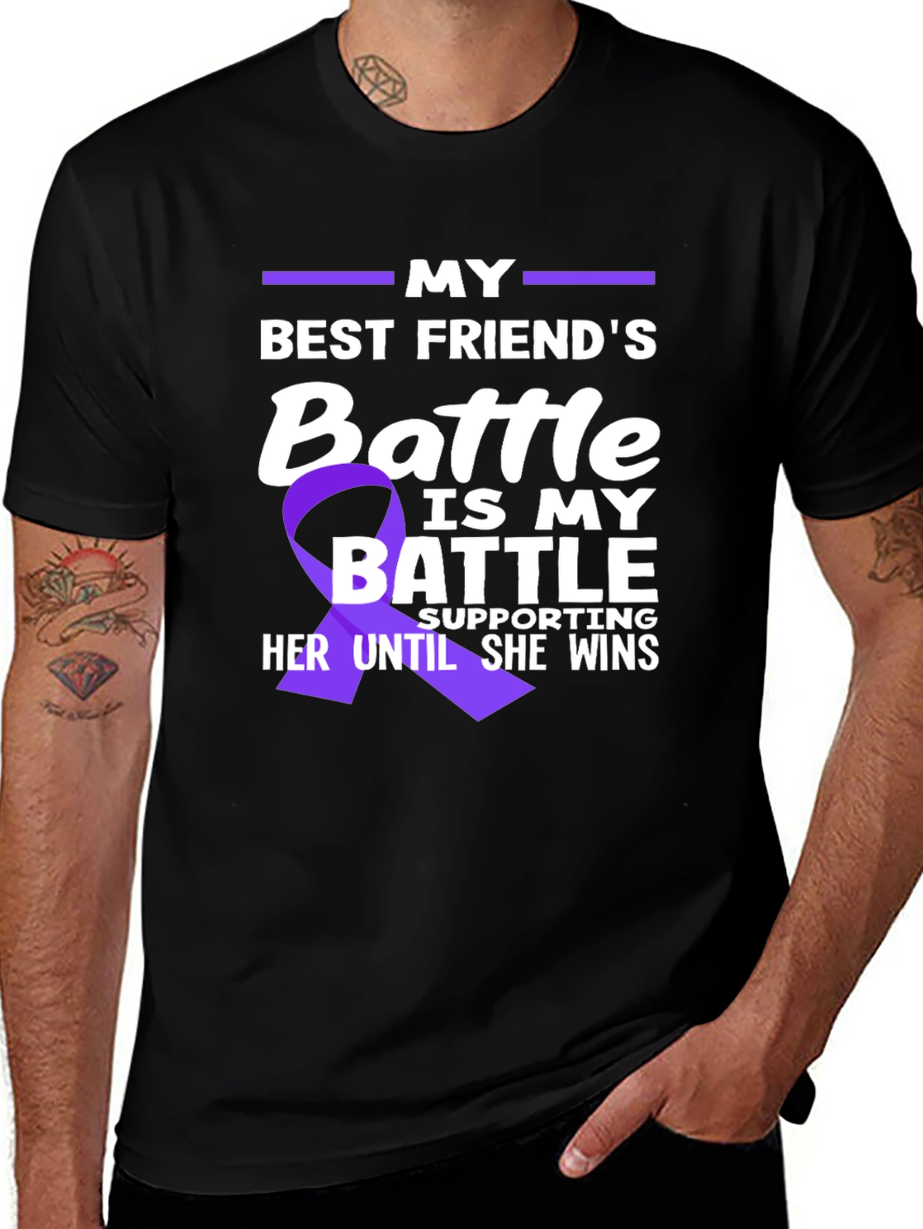 Best Friends Battle T-Shirt - Support Awareness Tee