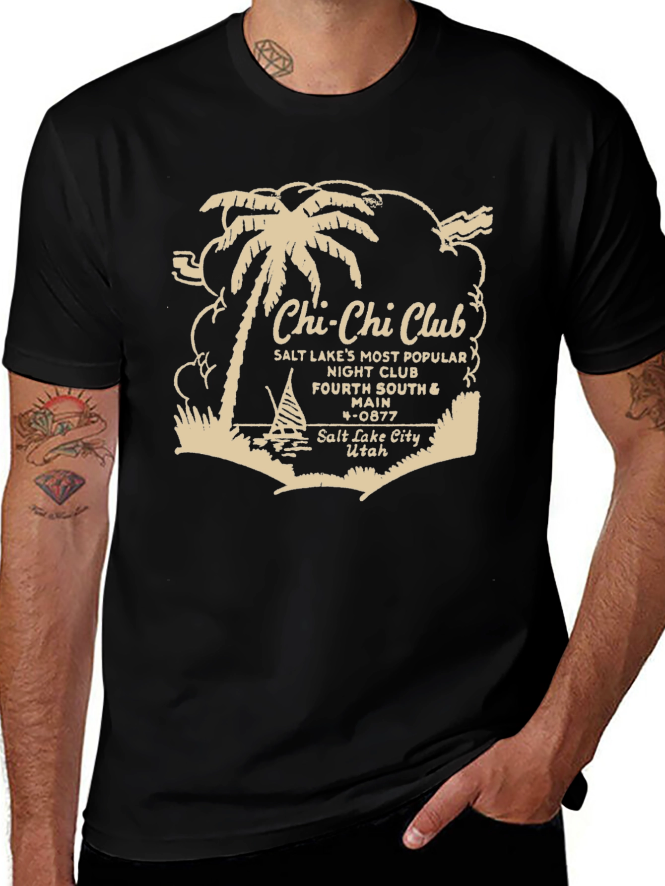 Chi-Chi Club Black T-Shirt