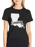 Louisiana State Outline T-Shirt
