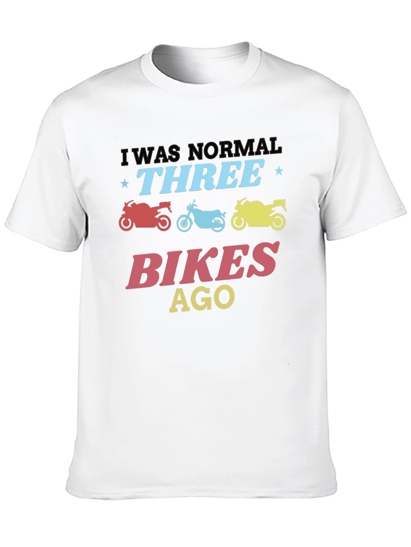 Three Bikes Ago Graphic Tee - Black