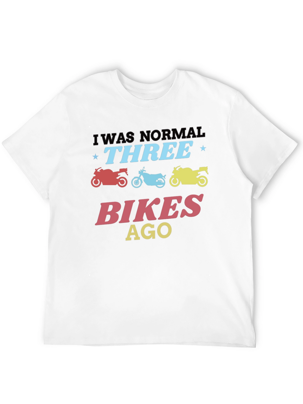 Three Bikes Ago Graphic Tee - Black