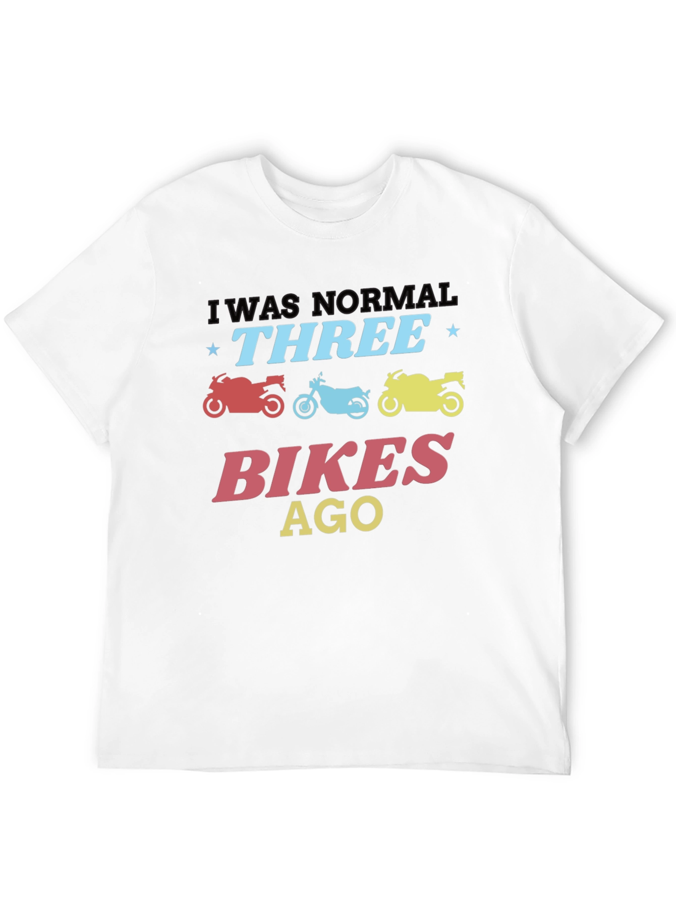Three Bikes Ago Graphic Tee - Black