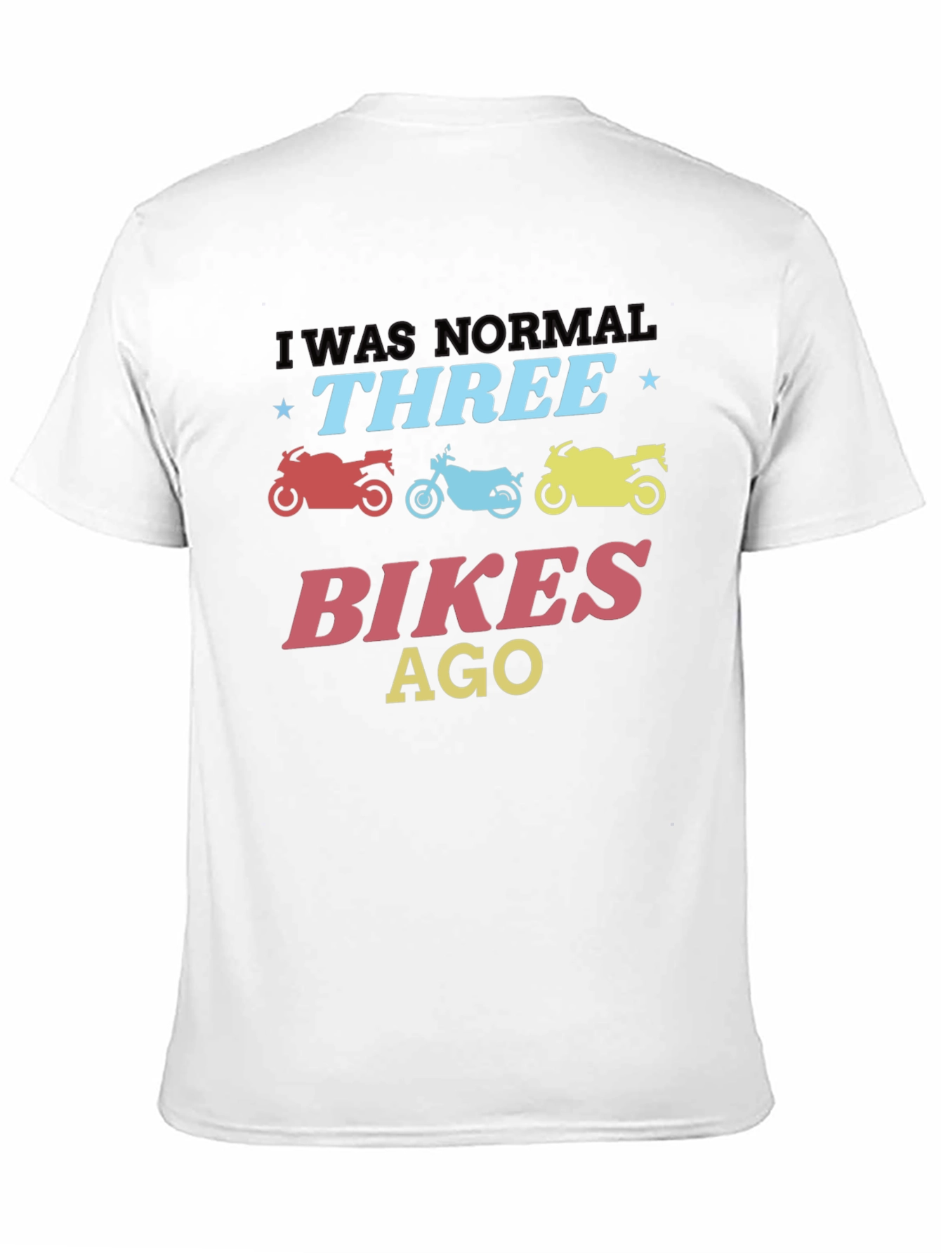 Three Bikes Ago Graphic Tee - Black
