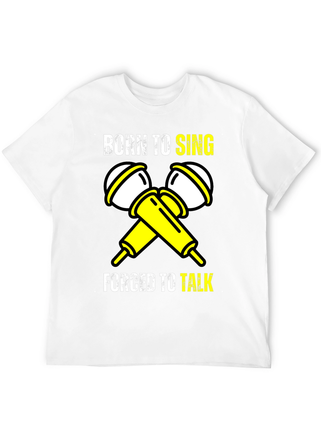 Born to Sing Black Graphic T-Shirt