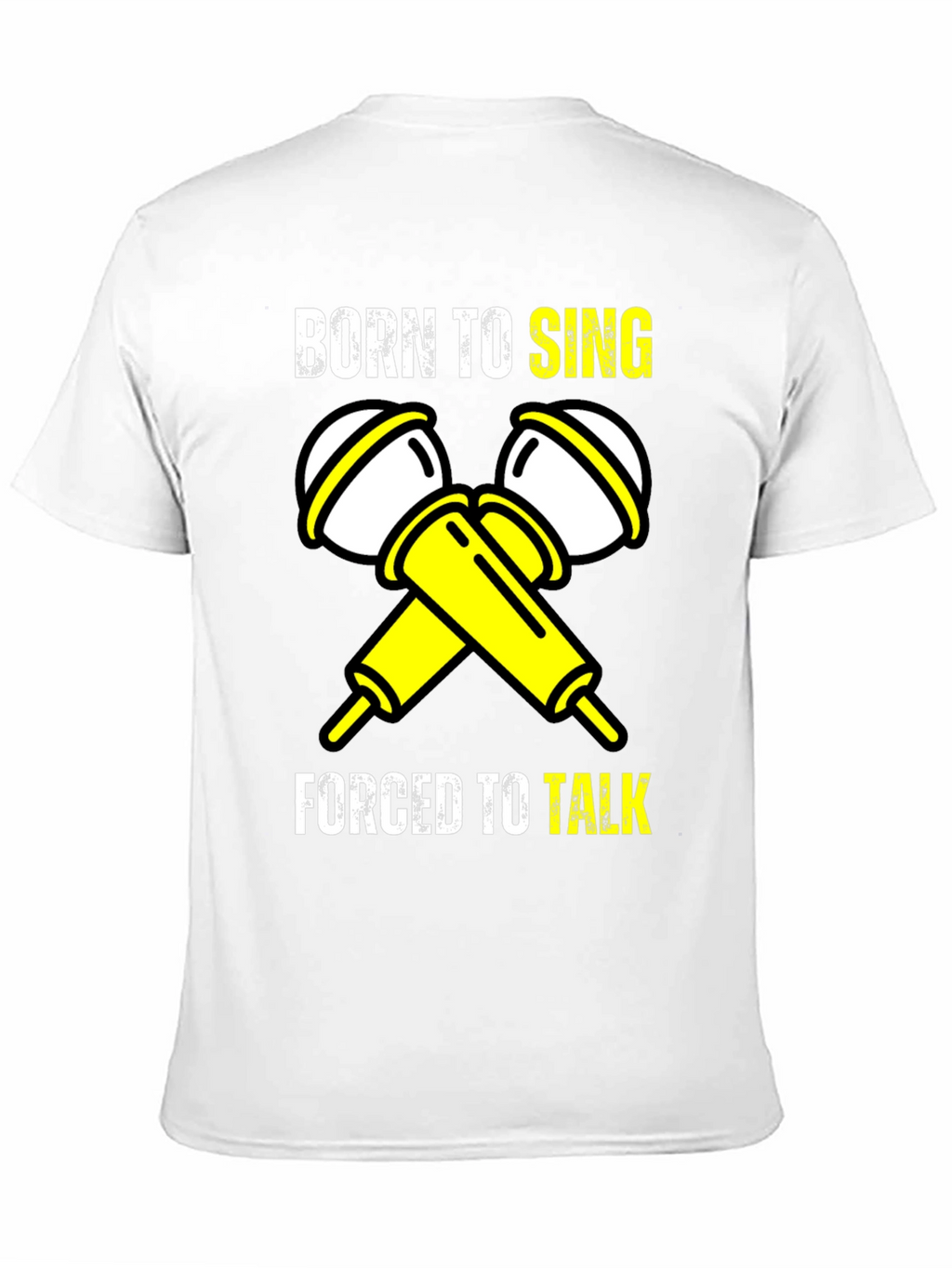 Born to Sing Black Graphic T-Shirt
