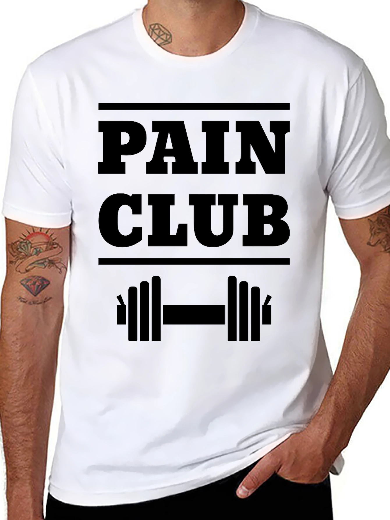 Pain Club Black Graphic T-Shirt