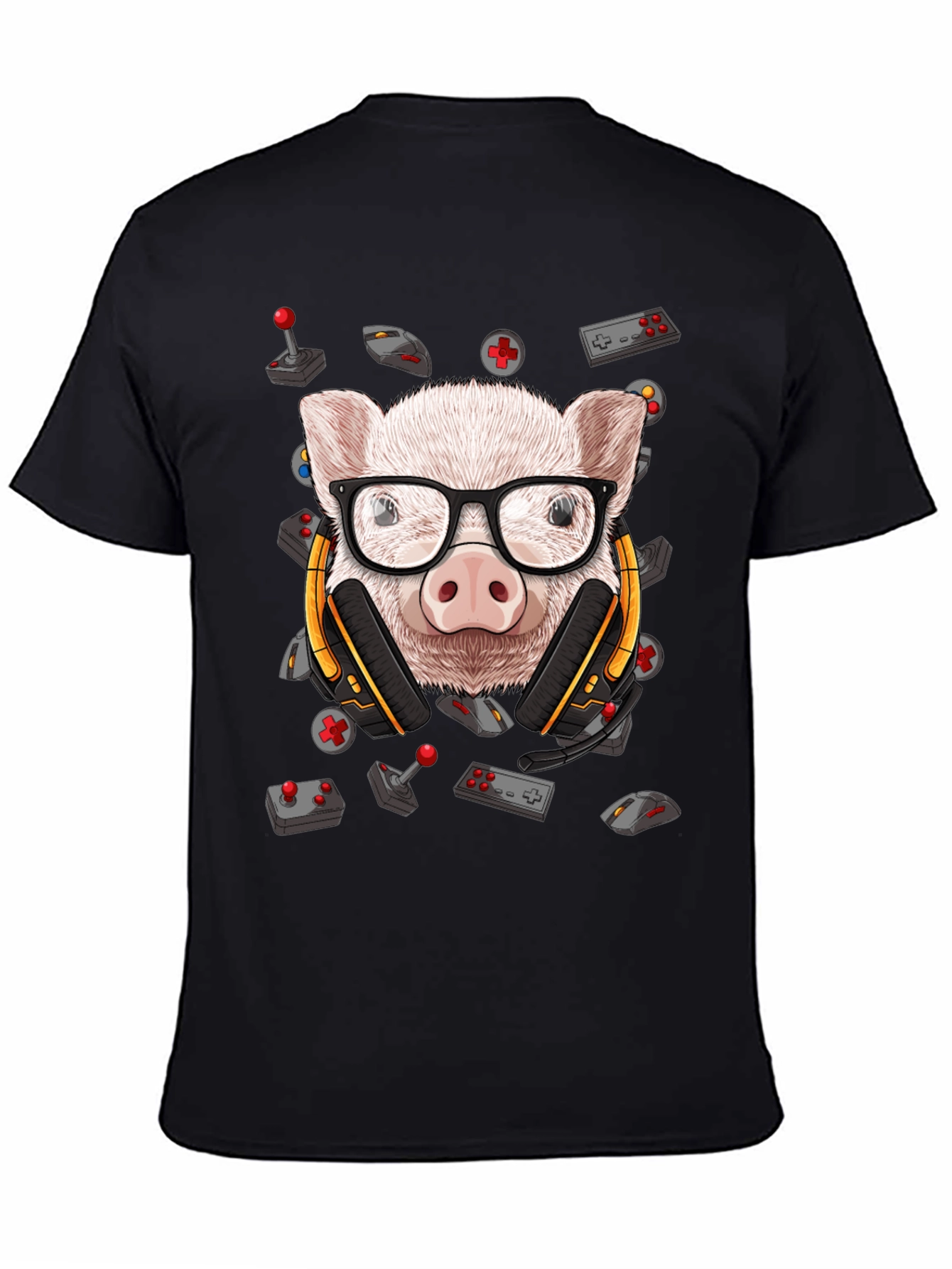 Gamer Pig T-Shirt - Funny Animal Tee