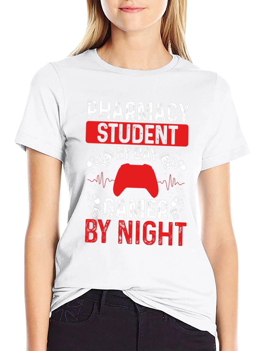 Pharmacy Student Gamer Funny T-Shirt
