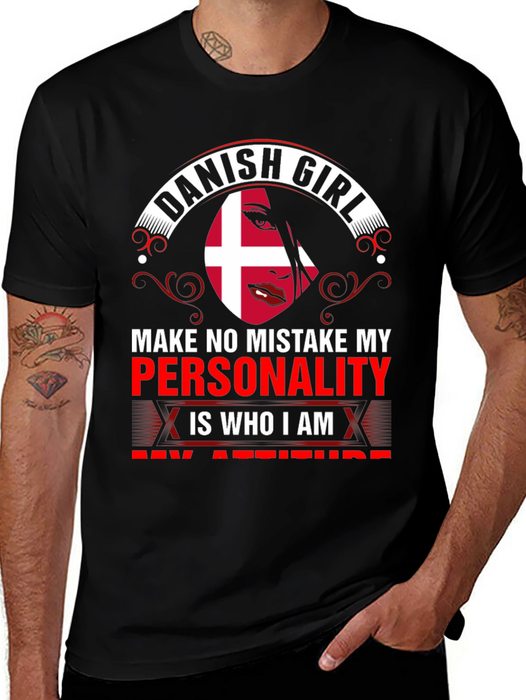 Danish Girl T-Shirt - Personality is Who I Am