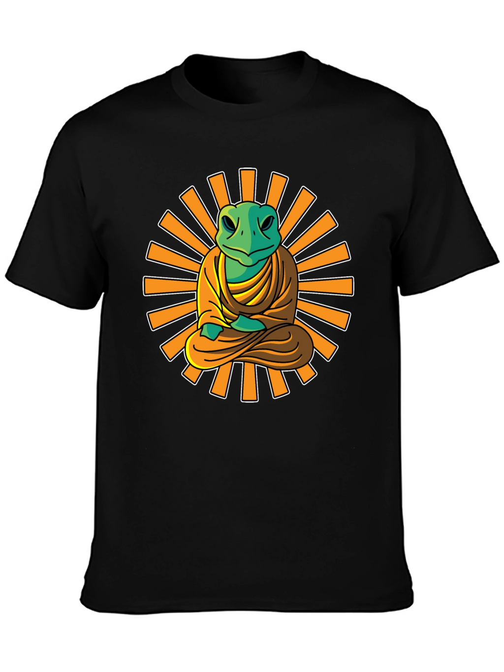 Zen Frog T-Shirt - Meditating Buddha Style