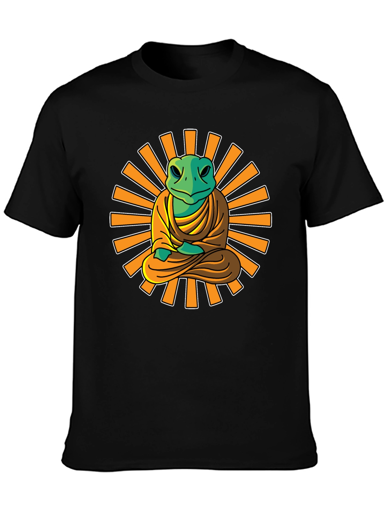 Zen Frog T-Shirt - Meditating Buddha Style