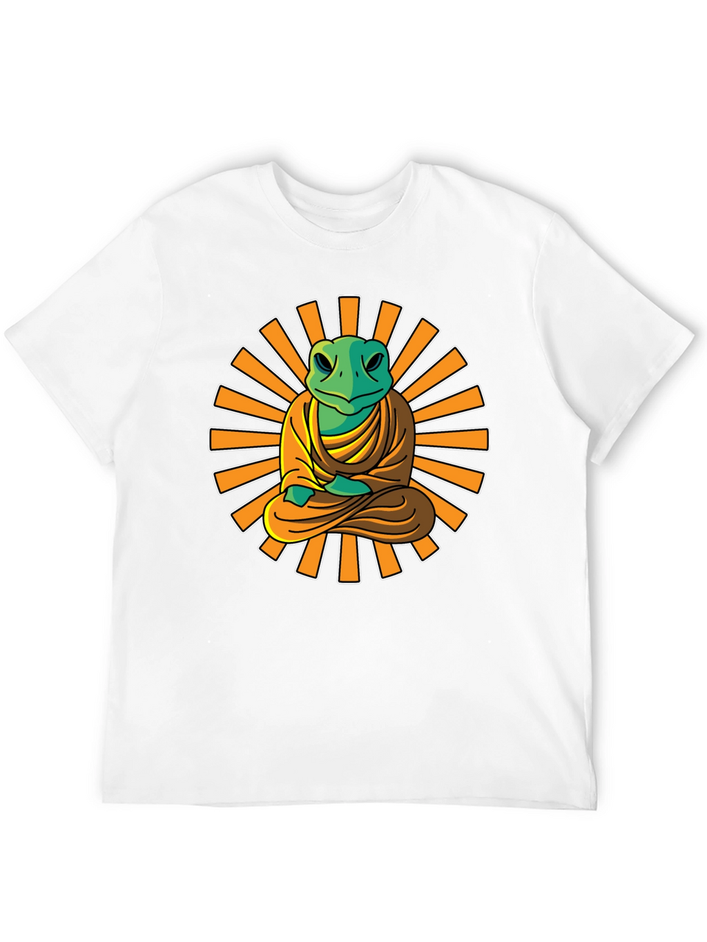 Zen Frog T-Shirt - Meditating Buddha Style