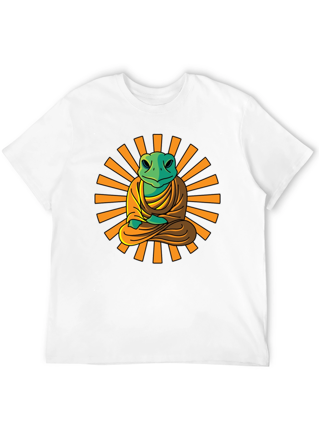 Zen Frog T-Shirt - Meditating Buddha Style