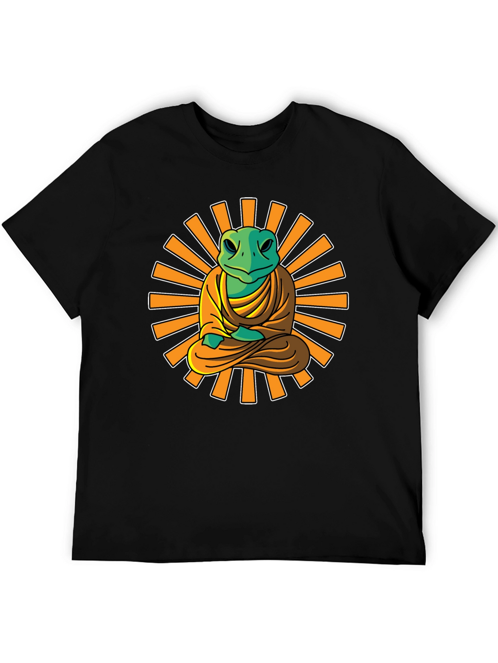Zen Frog T-Shirt - Meditating Buddha Style