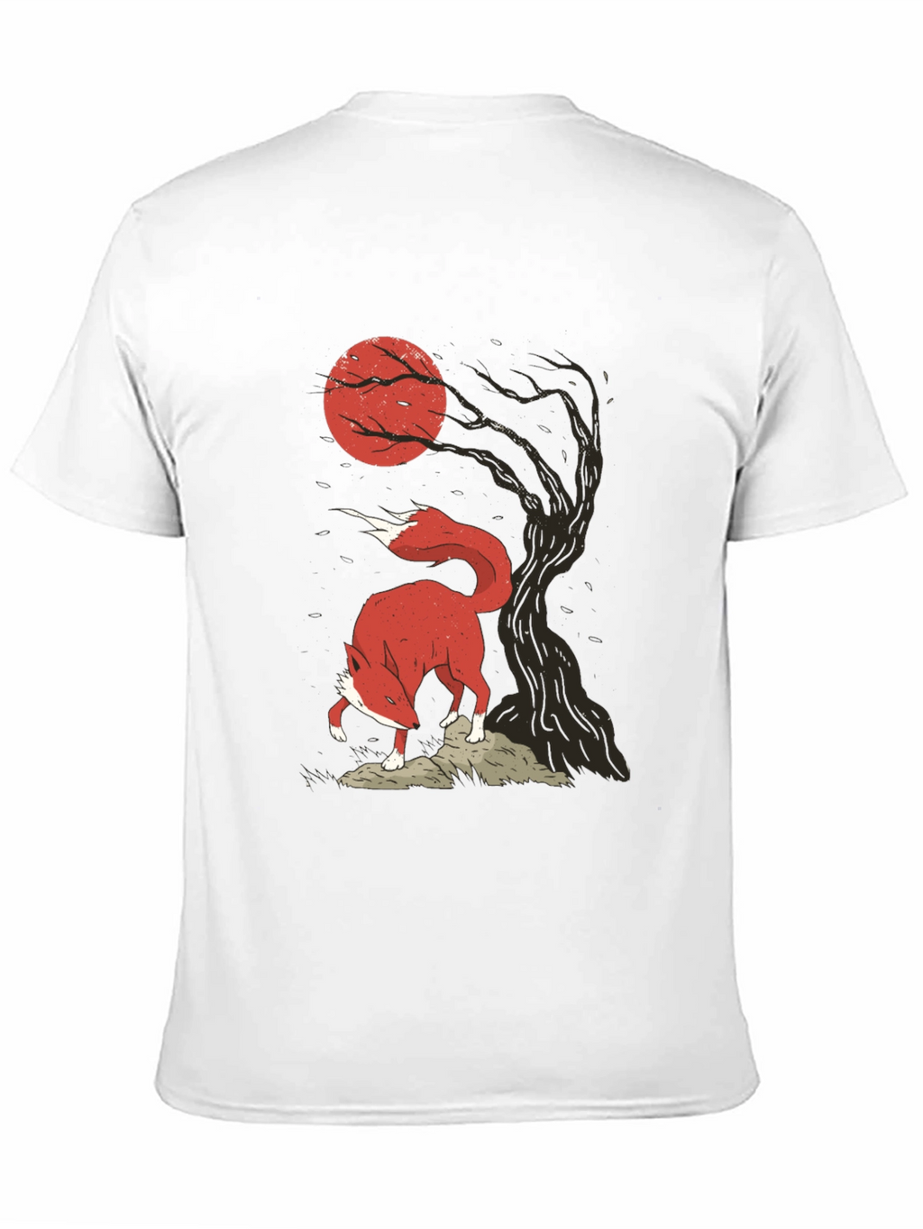 Fox & Moon Graphic Tee - Stylish Mens T-Shirt