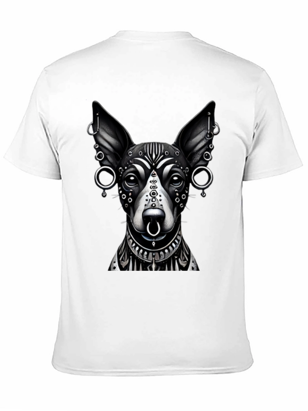 Dog Tattoo Art Black T-Shirt