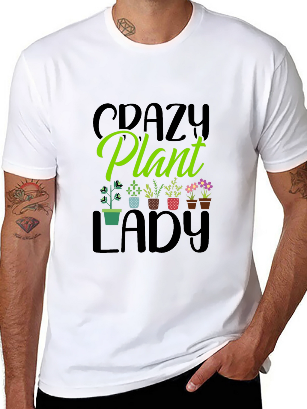 Crazy Plant Lady T-Shirt - Garden Lover Tee
