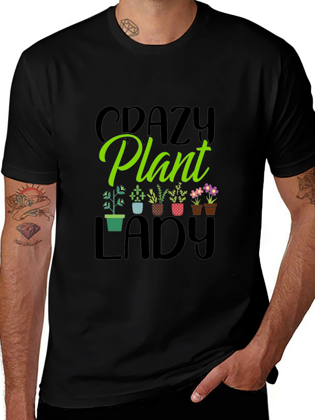 Crazy Plant Lady T-Shirt - Garden Lover Tee