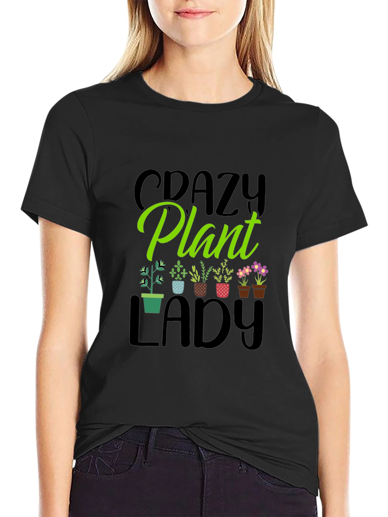 Crazy Plant Lady T-Shirt - Garden Lover Tee