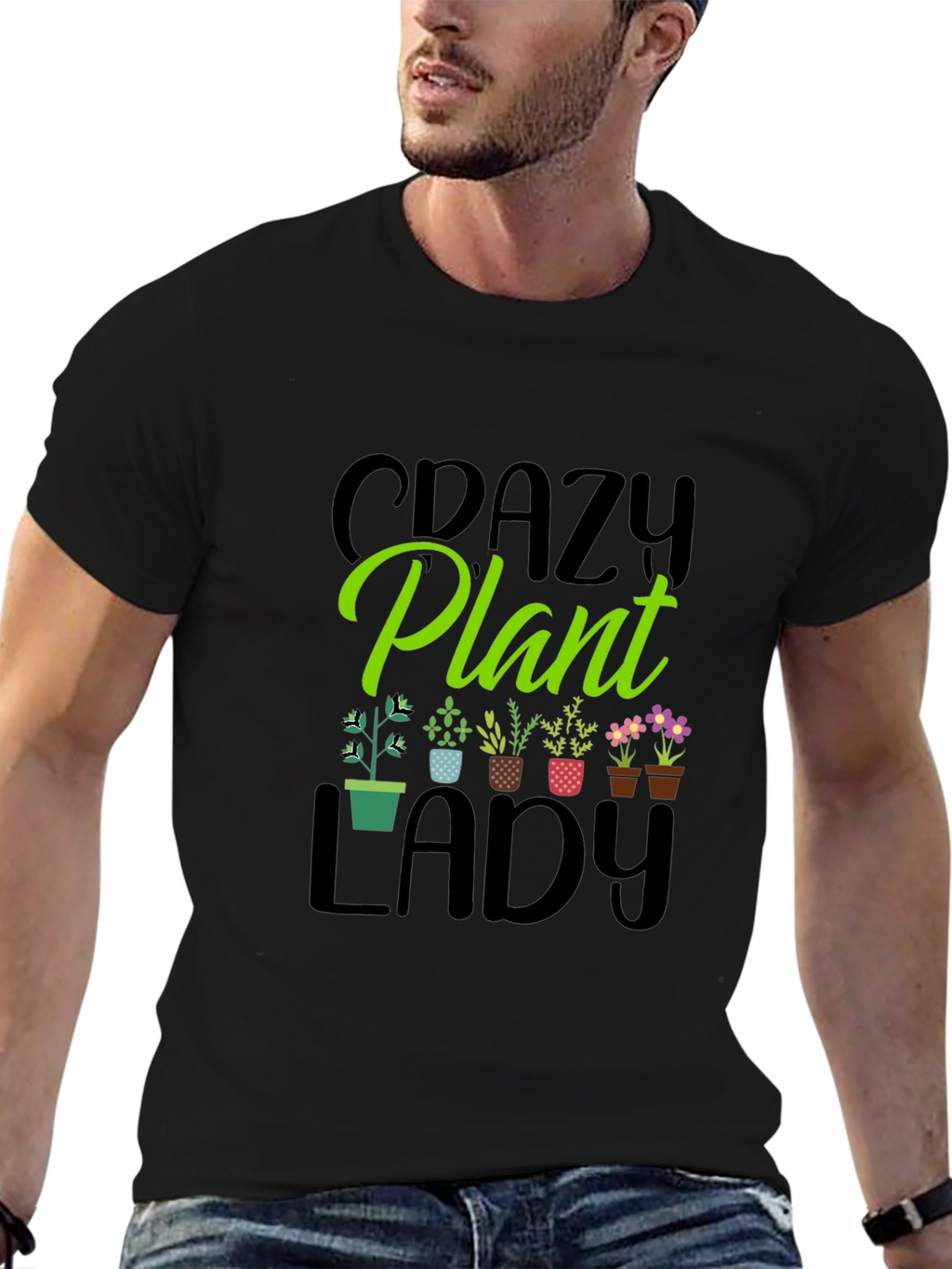 Crazy Plant Lady T-Shirt - Garden Lover Tee