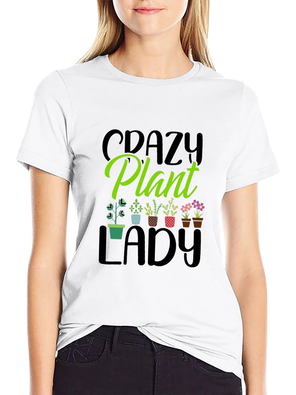 Crazy Plant Lady T-Shirt - Garden Lover Tee