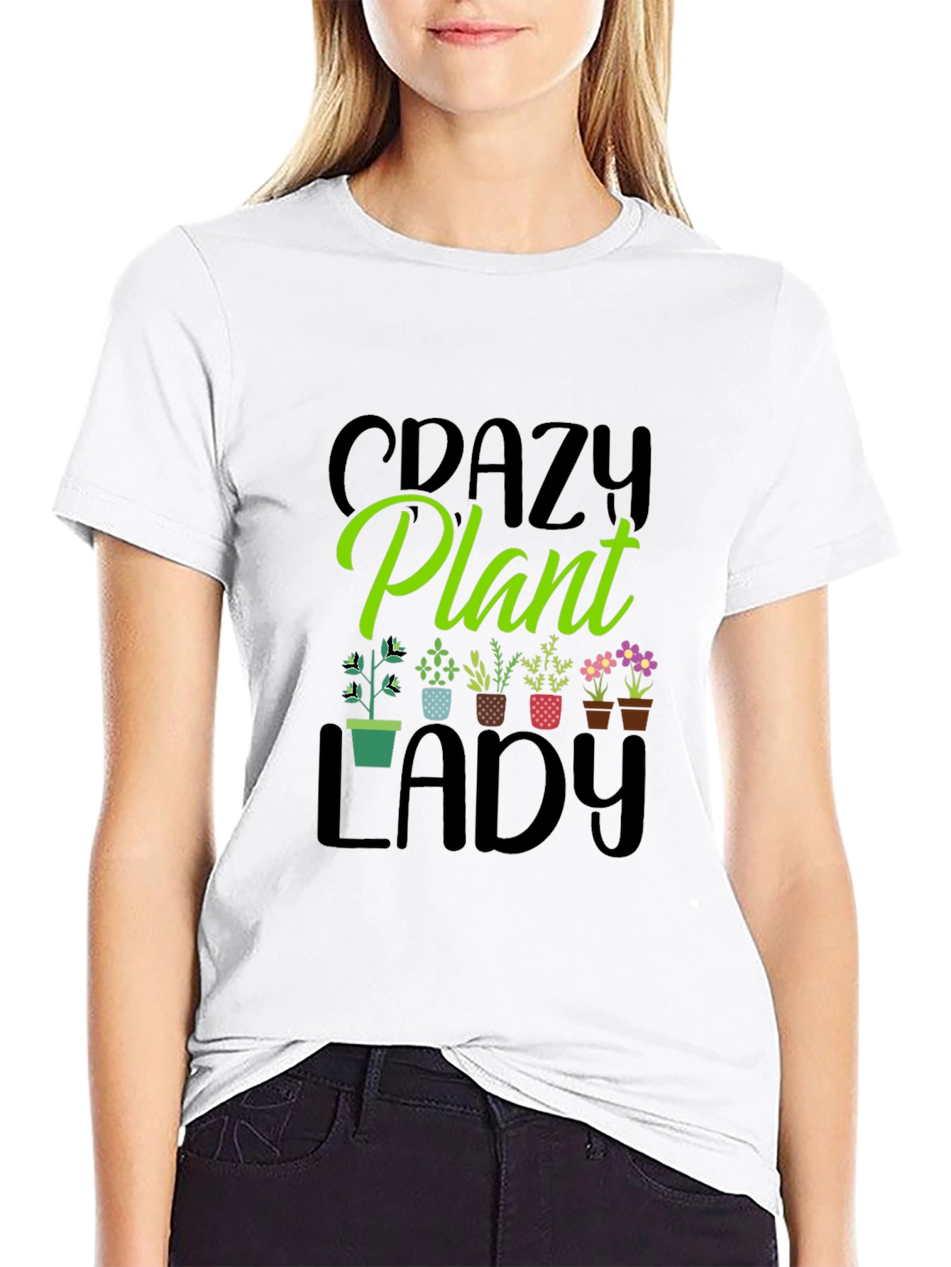 Crazy Plant Lady T-Shirt - Garden Lover Tee