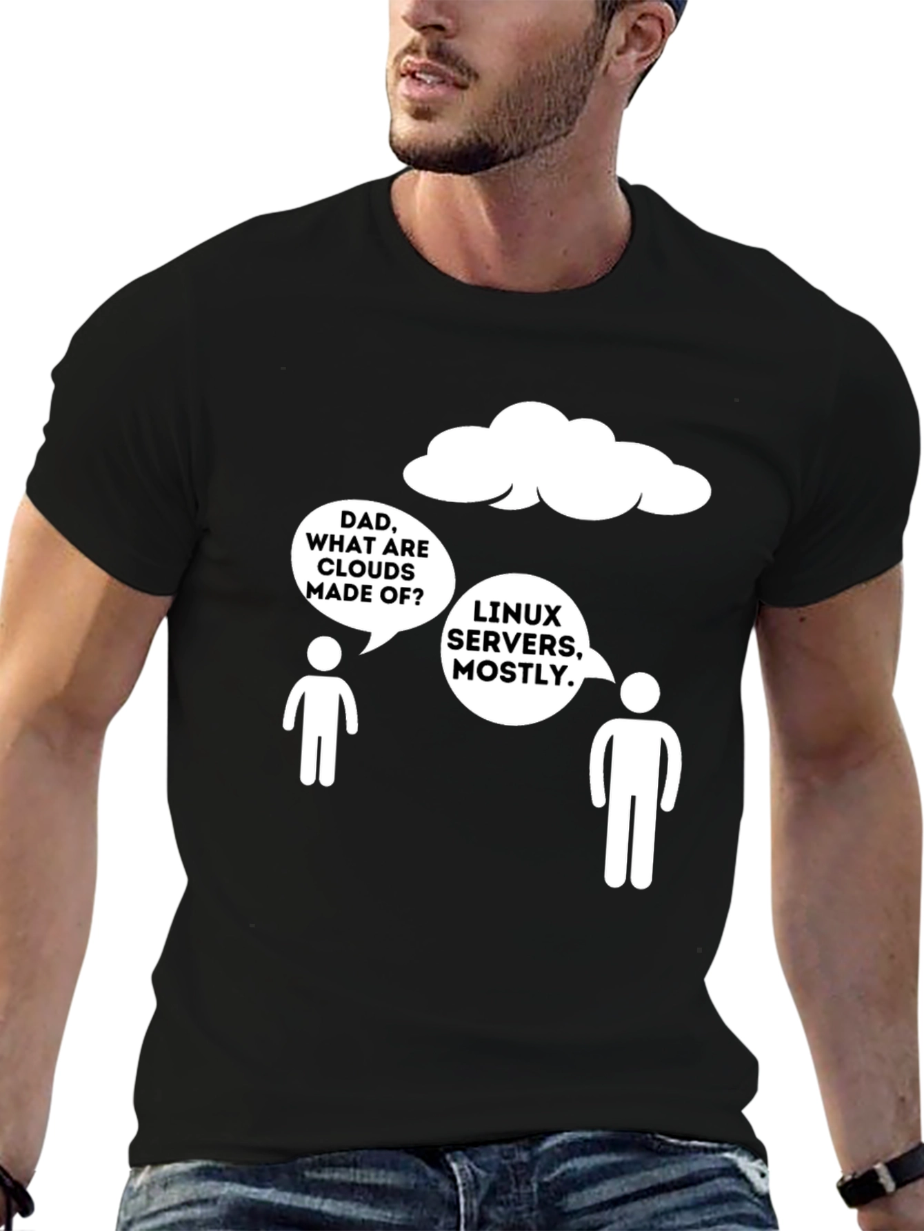 Linux Servers Cloud Humor T-Shirt